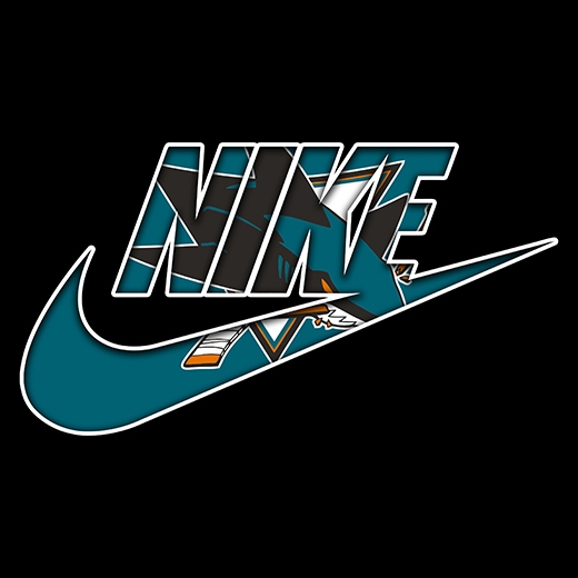 San Jose Sharks Nike logo iron on paper